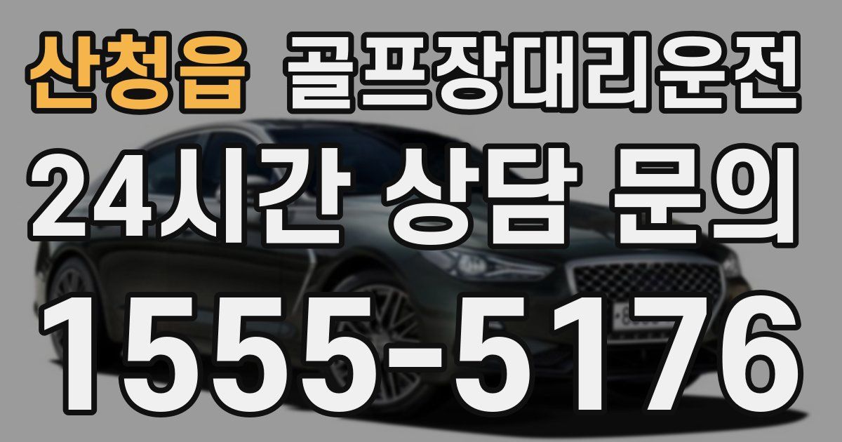 골프장대리운전 서비스