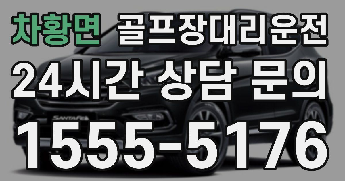 골프장대리운전 서비스