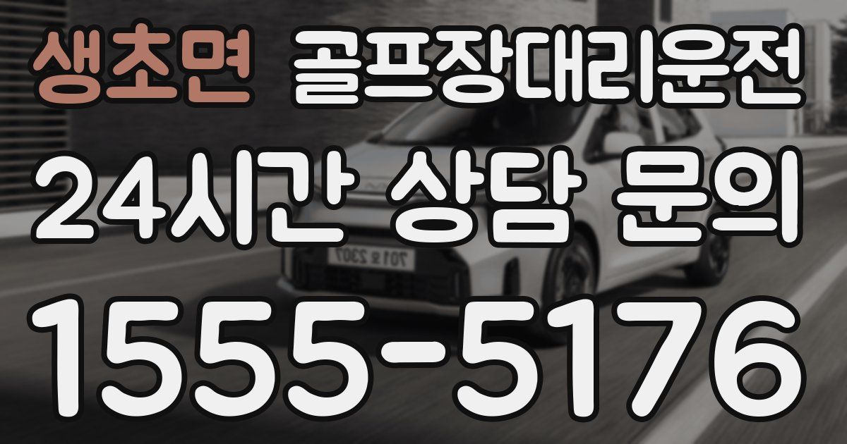 골프장대리운전 서비스