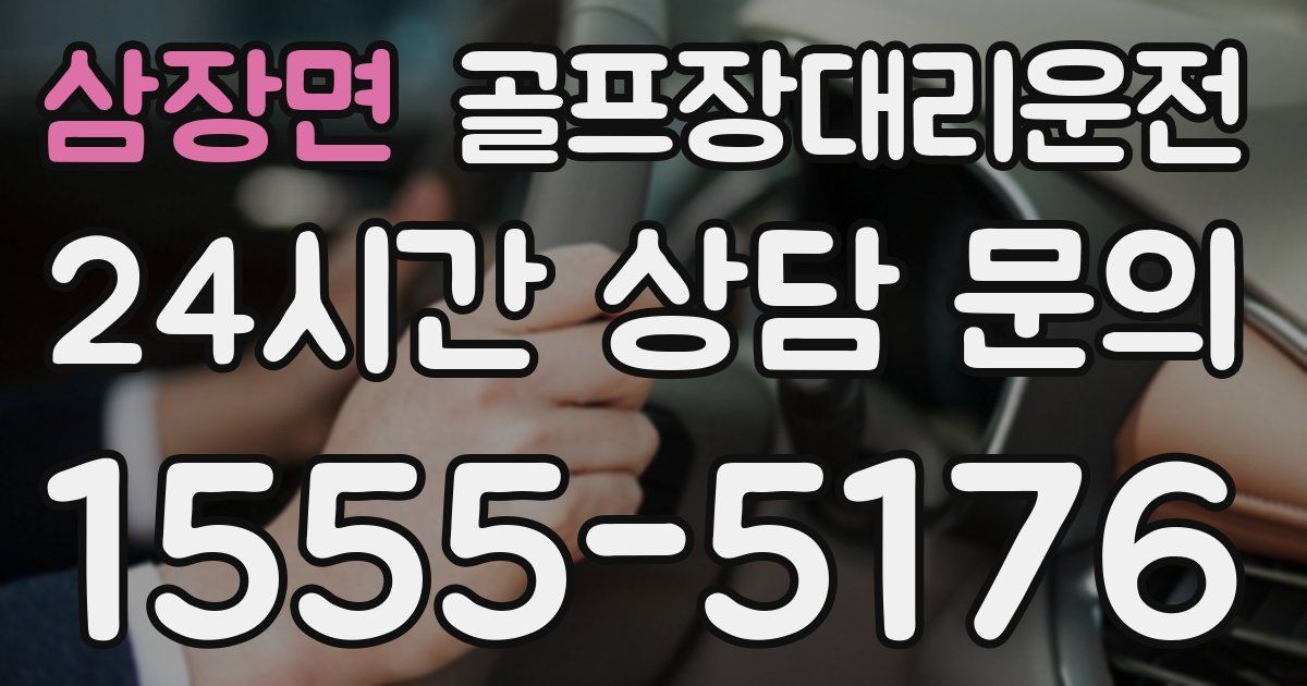 골프장대리운전 서비스