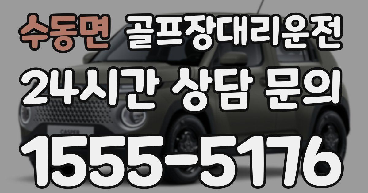 골프장대리운전 서비스