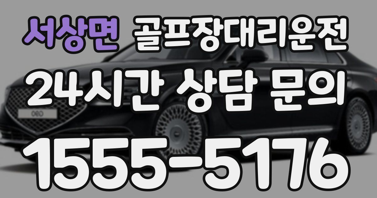 골프장대리운전 서비스