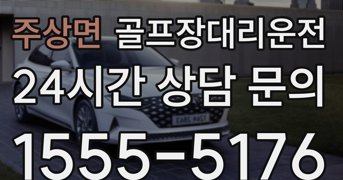 골프장대리운전 서비스