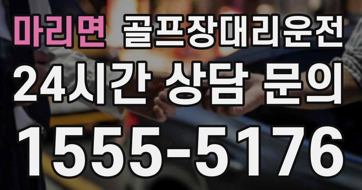 골프장대리운전 서비스