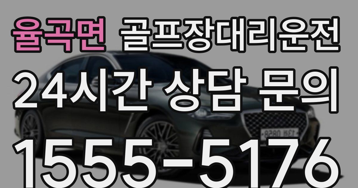 골프장대리운전 서비스