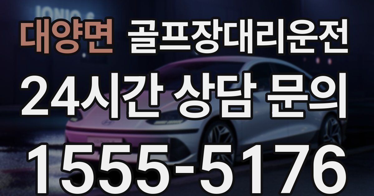 골프장대리운전 서비스