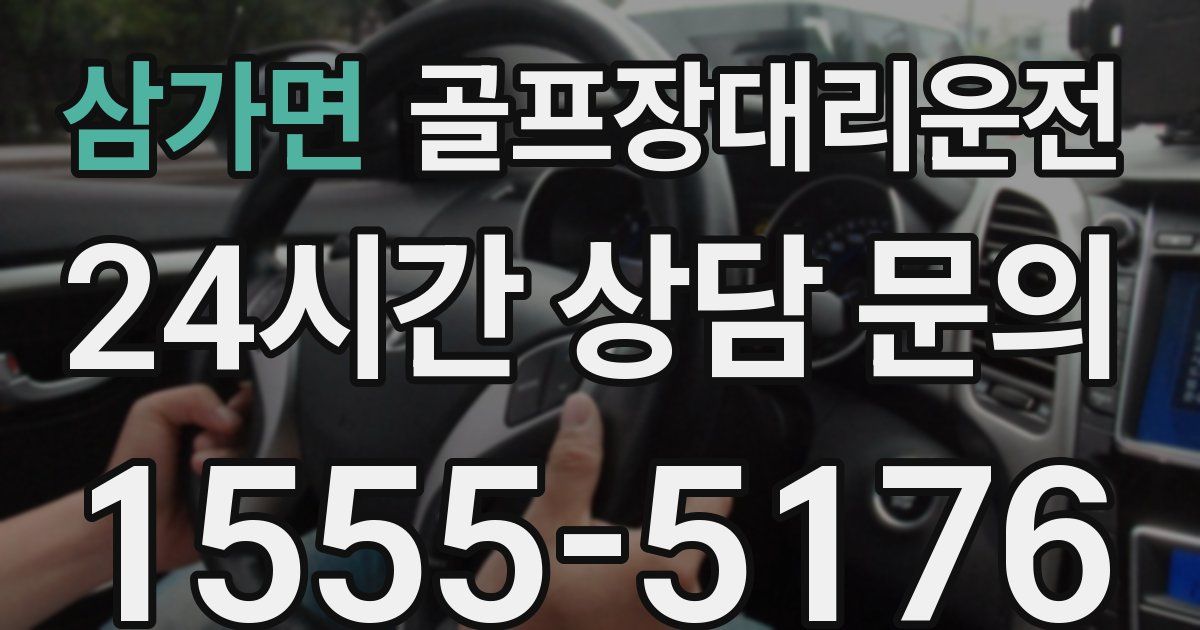 골프장대리운전 서비스