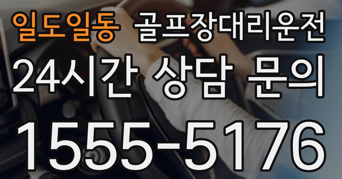 골프장대리운전 서비스