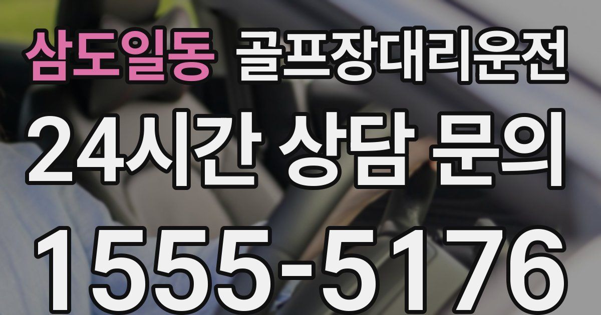 골프장대리운전 서비스