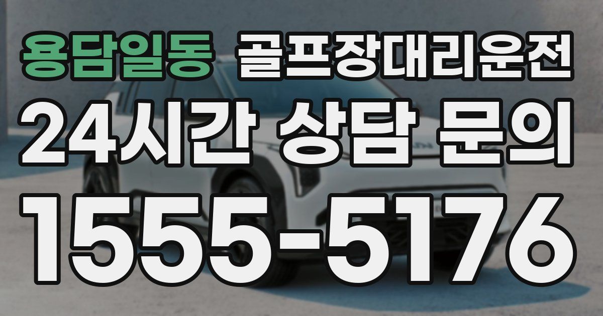 골프장대리운전 서비스