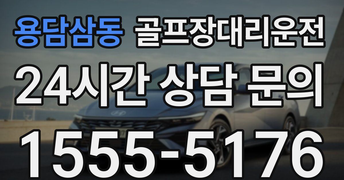 골프장대리운전 서비스