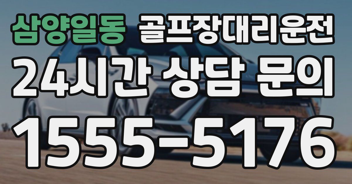 골프장대리운전 서비스