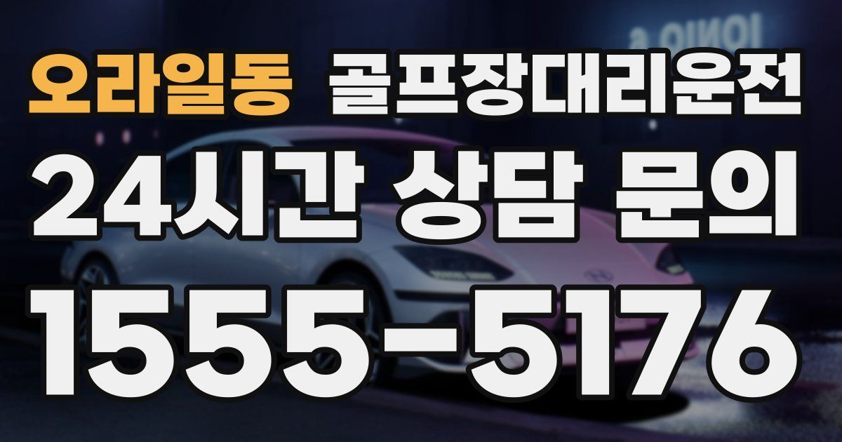 골프장대리운전 서비스