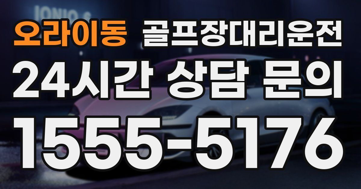 골프장대리운전 서비스