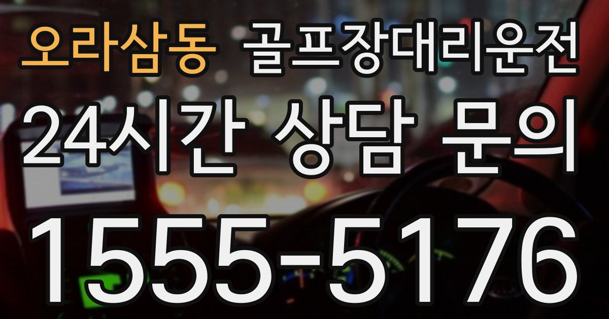 골프장대리운전 서비스