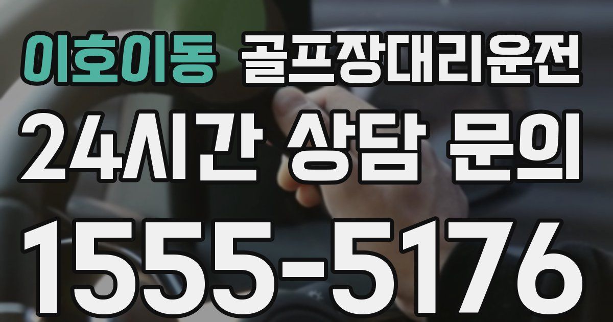 골프장대리운전 서비스