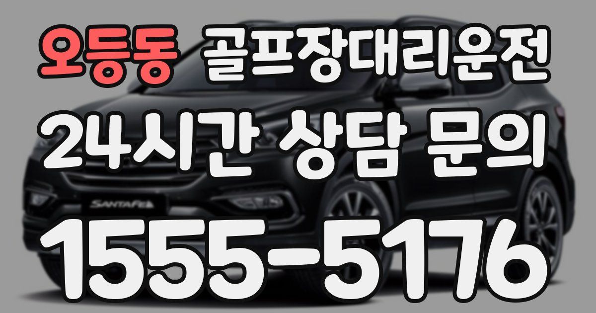 골프장대리운전 서비스