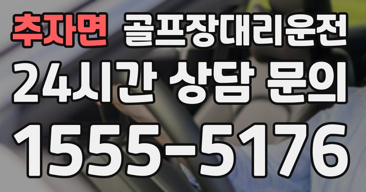 골프장대리운전 서비스