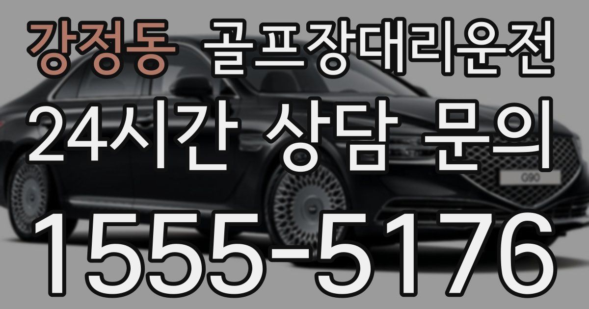 골프장대리운전 서비스