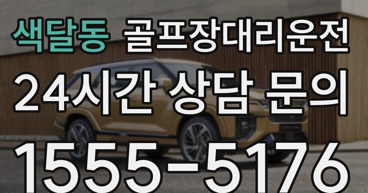 골프장대리운전 서비스