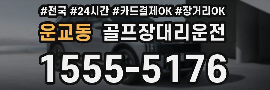 운교동 골프장대리운전