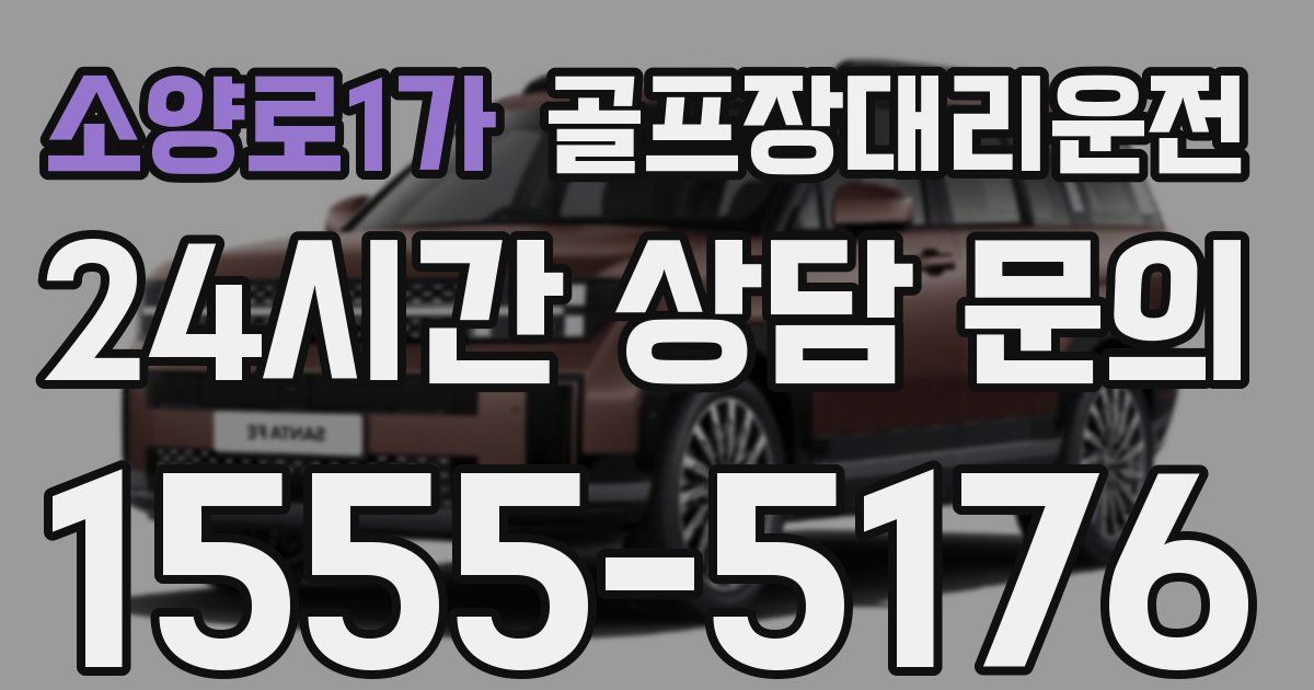 골프장대리운전 서비스