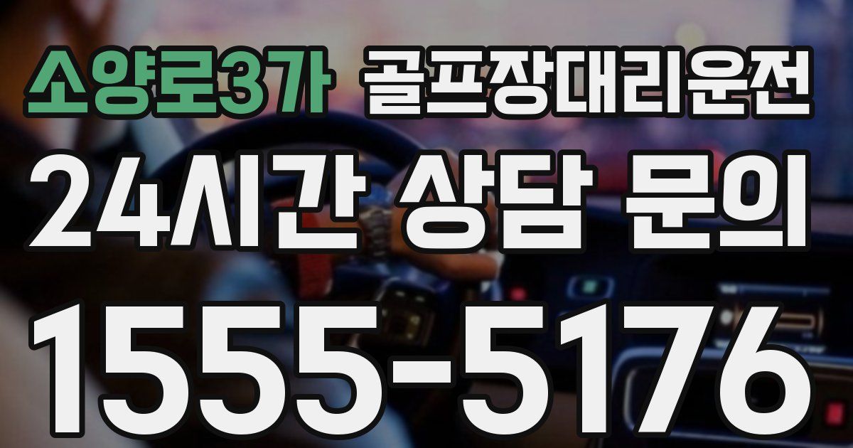 골프장대리운전 서비스