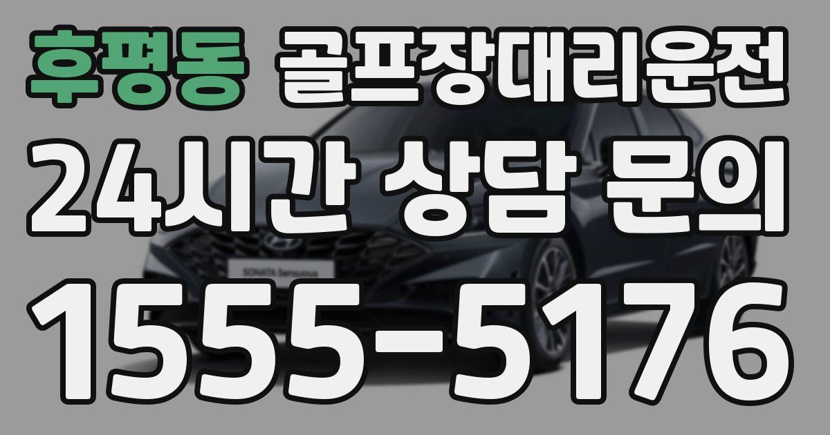골프장대리운전 서비스