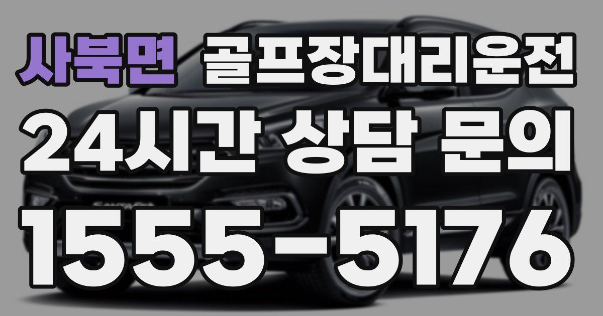 골프장대리운전 서비스