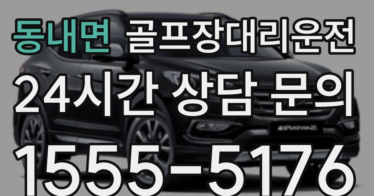 골프장대리운전 서비스