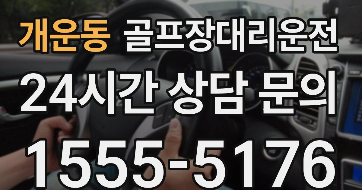 골프장대리운전 서비스