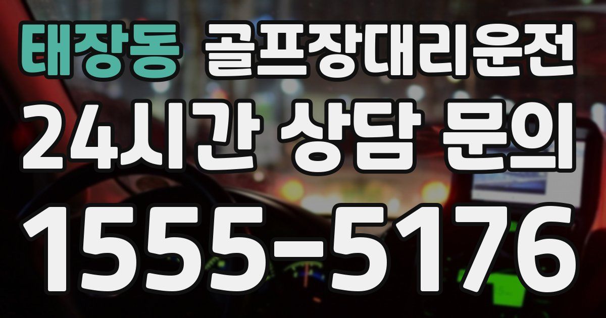 골프장대리운전 서비스