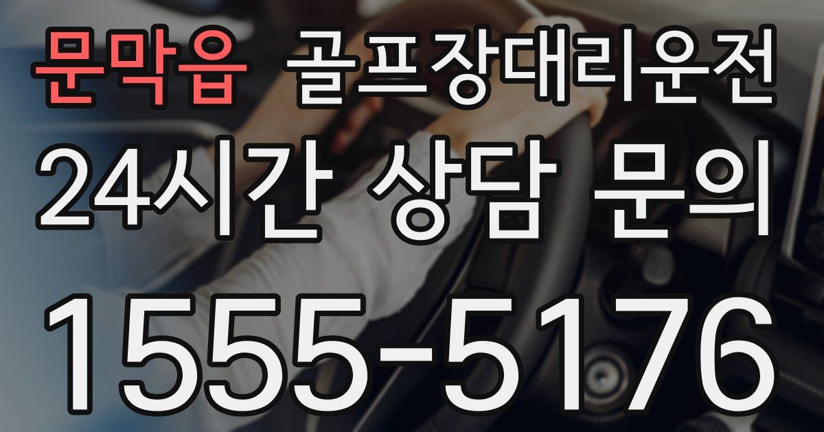 골프장대리운전 서비스