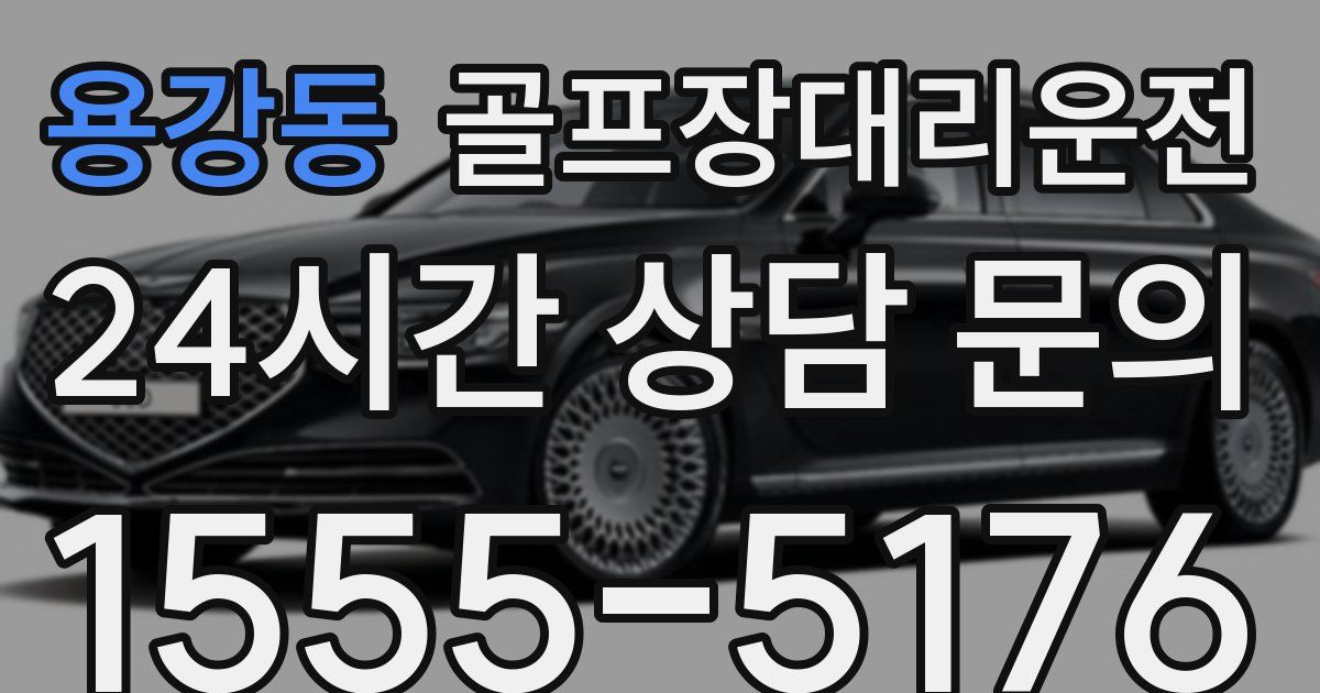 골프장대리운전 서비스