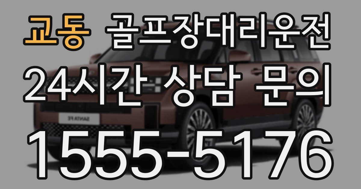 골프장대리운전 서비스