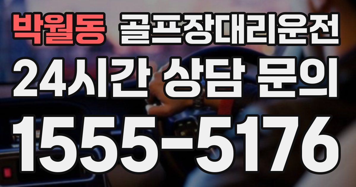 골프장대리운전 서비스