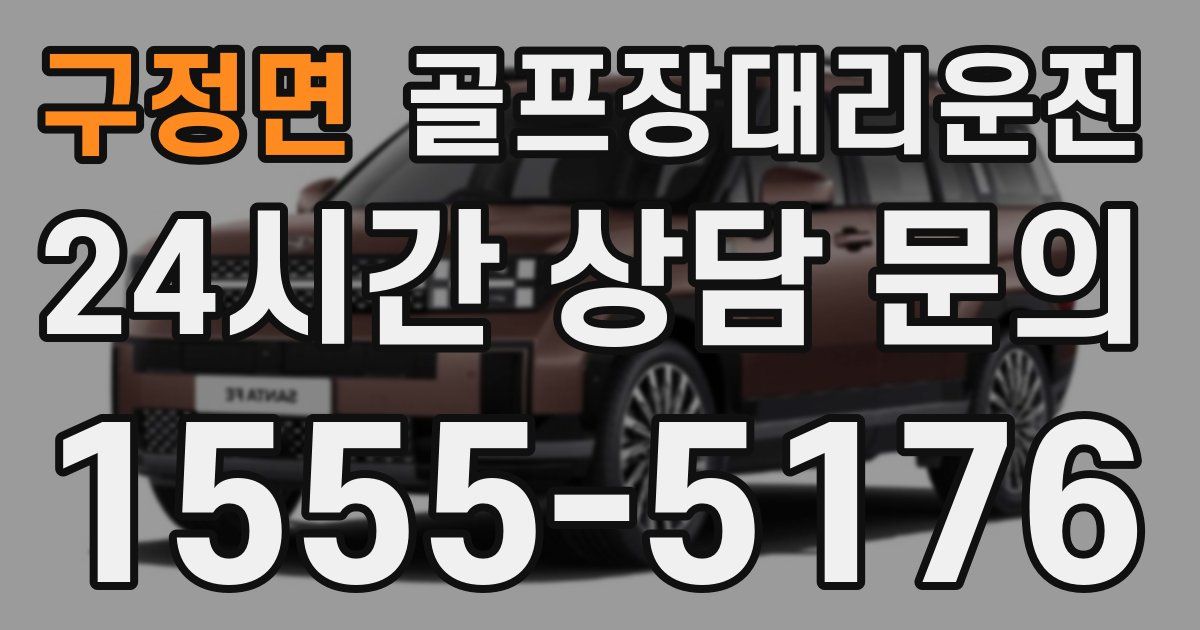 골프장대리운전 서비스