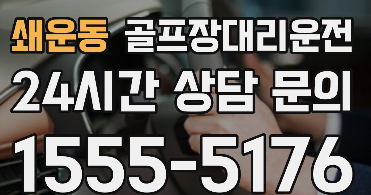 골프장대리운전 서비스