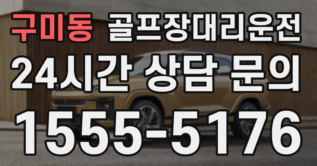 골프장대리운전 서비스