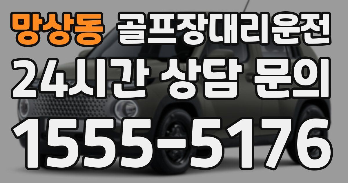 골프장대리운전 서비스