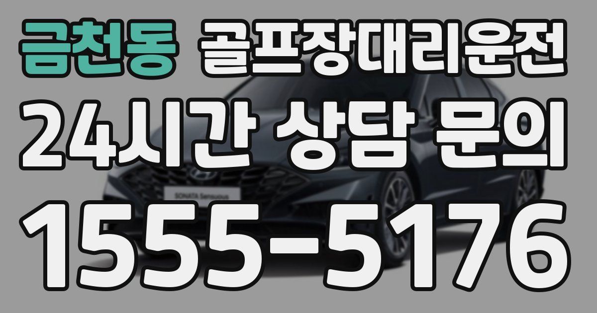 골프장대리운전 서비스