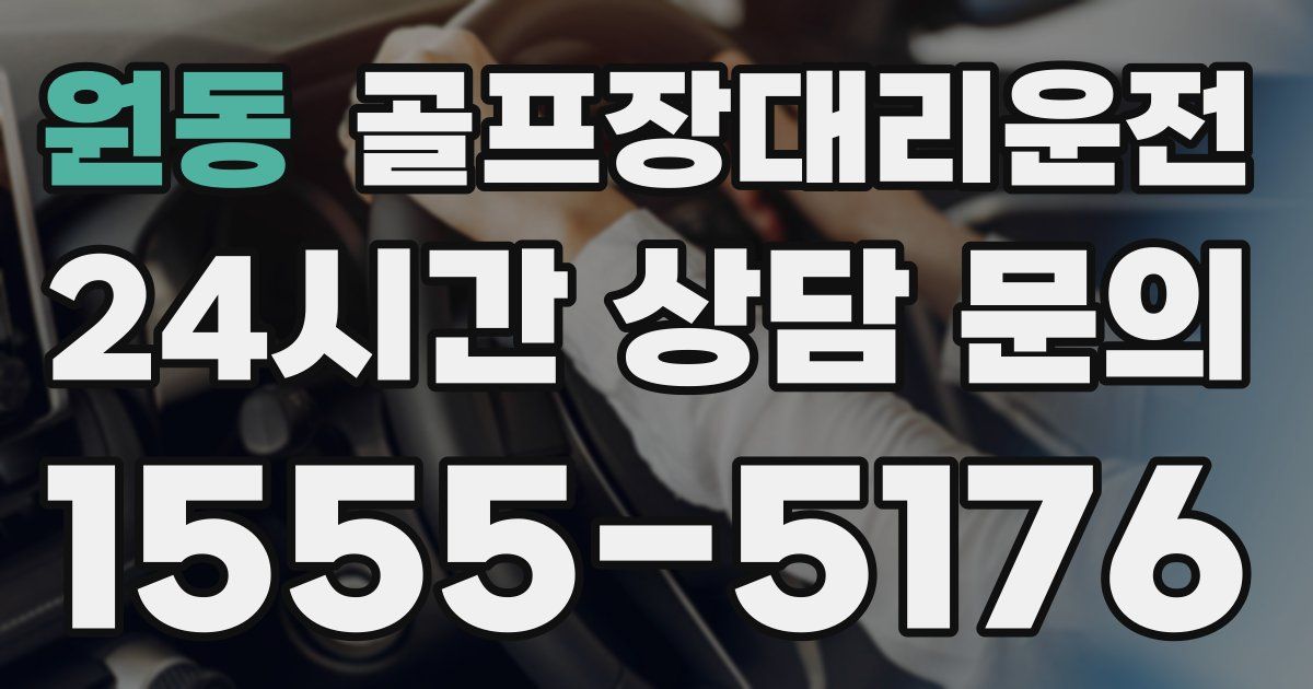 골프장대리운전 서비스