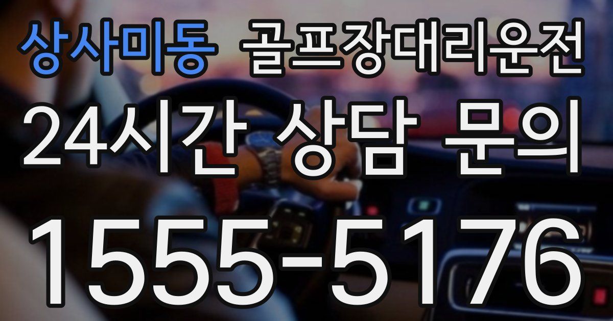 골프장대리운전 서비스