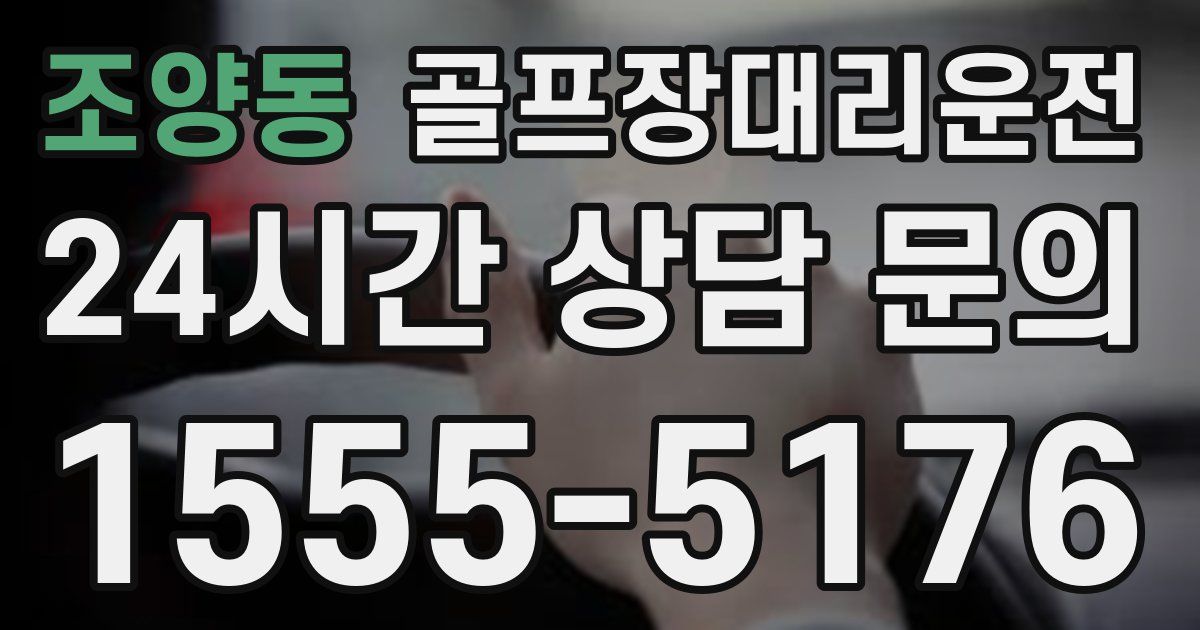 골프장대리운전 서비스