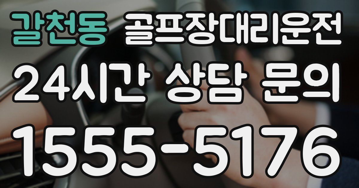 골프장대리운전 서비스