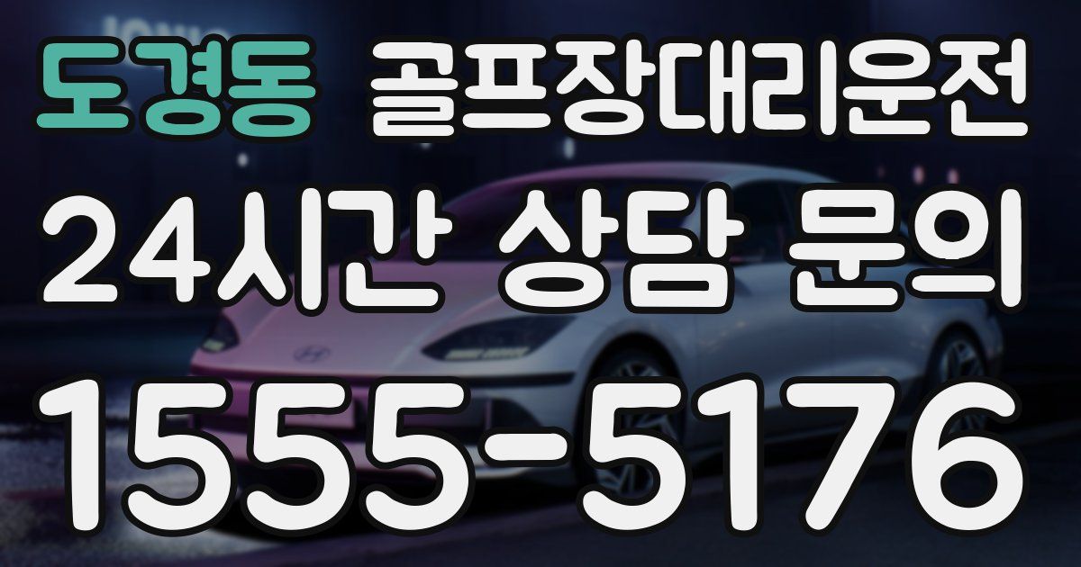 골프장대리운전 서비스