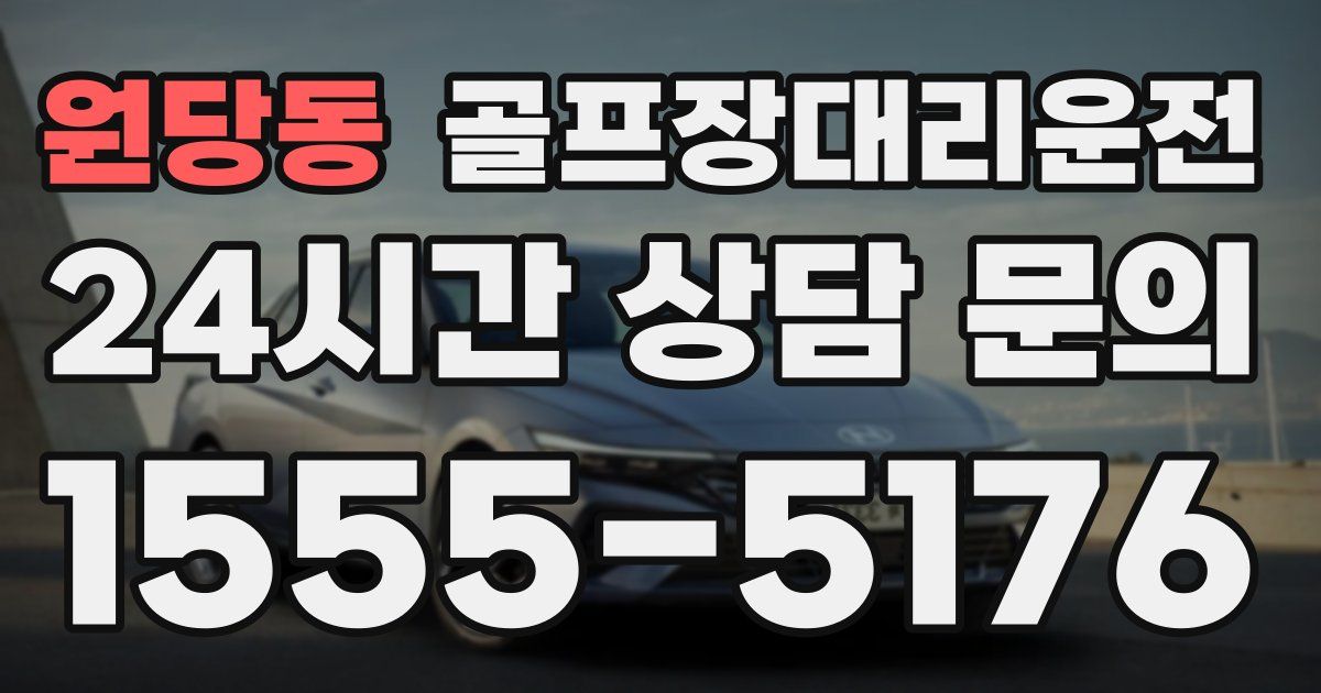 골프장대리운전 서비스