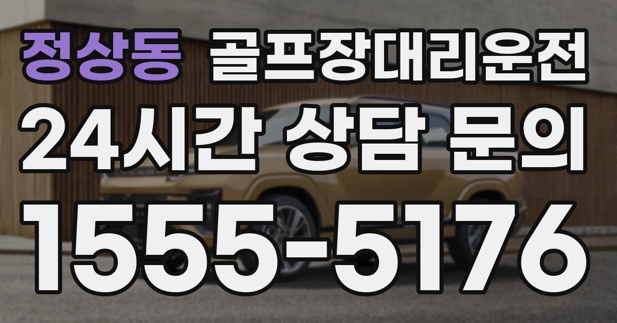 골프장대리운전 서비스