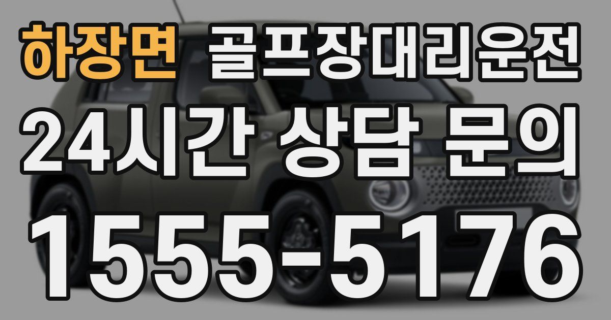 골프장대리운전 서비스