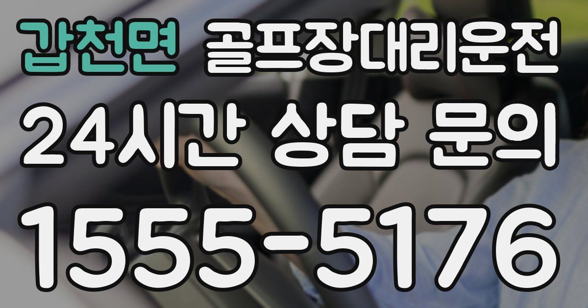 골프장대리운전 서비스